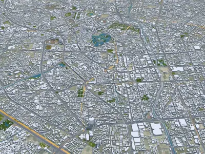 Kunming Yunnan China 110km AI Low-poly 3D model