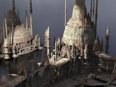 Arch Drake Dragon Temples 2 3D model