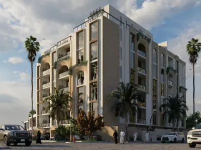 3D Exterior Facade Eastern Province Dammam KSA 3D model