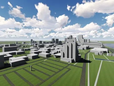 Downtown Louisville Kentucky 3D model