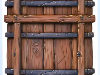  Stylized Wood Seamless Texture Texture