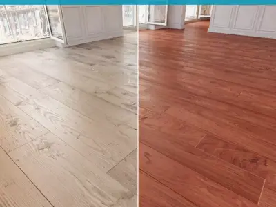 Wooden floor 22 WITHOUT PLUGINS 3D model