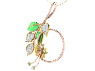 Women Pendant Earring Sets 3dm STL OBJ FBX Renders Details 3D print model 26