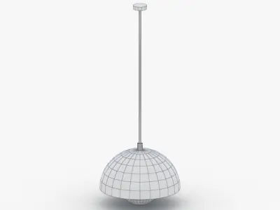 1503 - Hanging Lamp Low-poly 3D model
