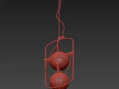 SETAREH ball hanging from wire 3D model