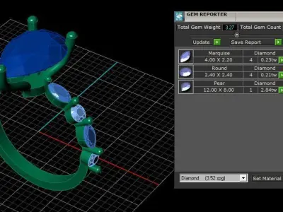 Jewelry ring 408 3D print model
