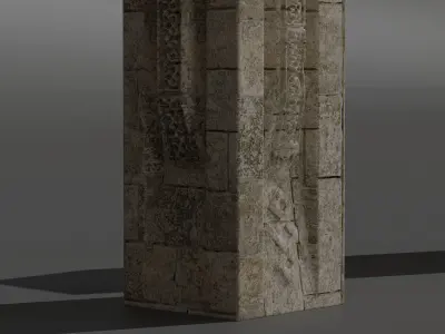 Mixed look Pillar 3D model