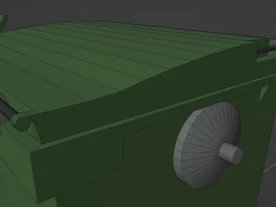 Garbage Bin and Container Kit Low-poly 3D model