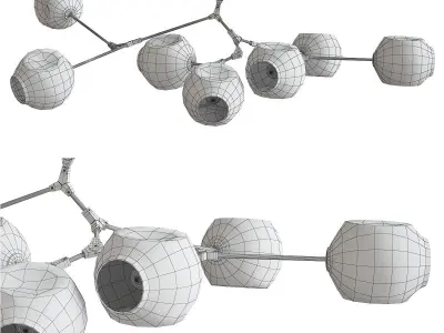 BRANCHING BUBBLES BB 07 Low-poly 3D model