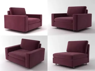 Air armchair 3D model