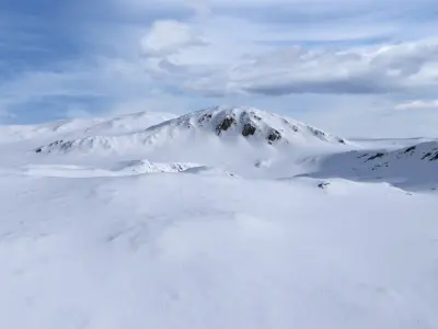 Snow Mountain 01 Low-poly 3D model