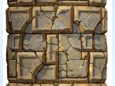 Stylized Wall Seamless Texture Texture 18
