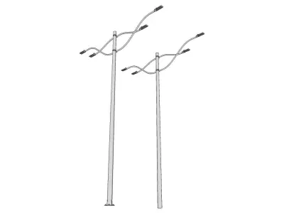 Light Pole - Lamp Post 19 3D model