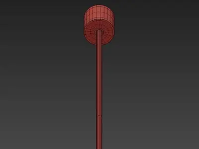 CALIPSO four circular pendant lights hanging from ceiling 3D model