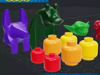 Lego - Minifigures Head 3D print model