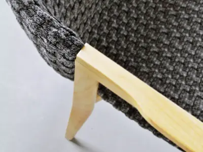 Knit Dining Armchair 3D model