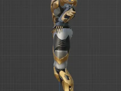 Scifi Warrior 3D model