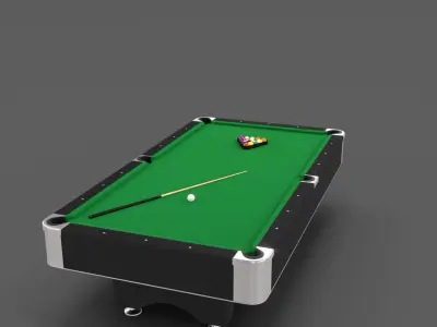 8 Ball Pool Table 3D model