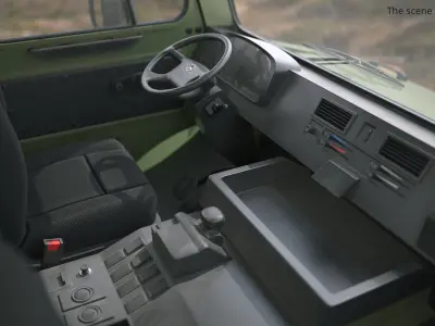  Mercedes Unimog Tactical Chassis Vehicle Green 