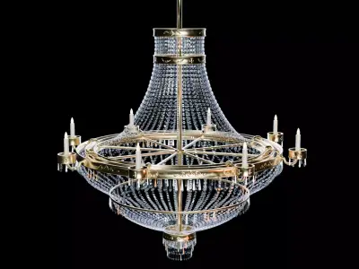 Chandelier Low-poly 3D model get