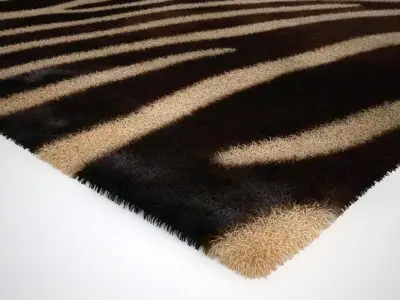 Zebra Rug 2 3D model