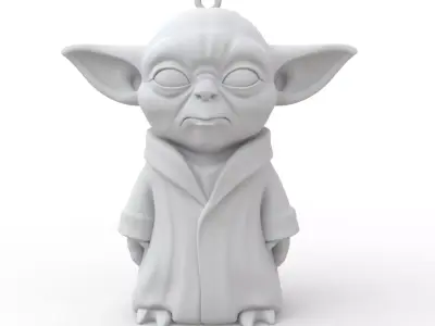 Yoda Keychain 3D Print Model 3D print model