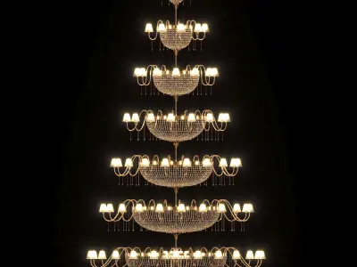 Restoration Hardware Marignan chandelier 3D model