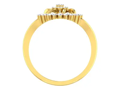 Women Ring Render 3dm STL OBJ FBX Details 3D print model 27