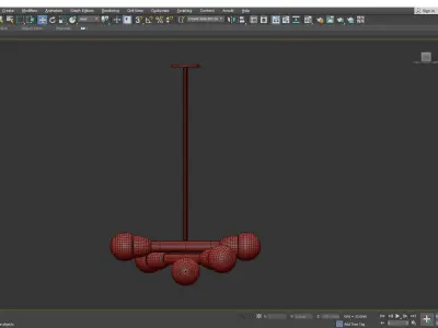 BORA 6 CHANDELIER Low-poly 3D model