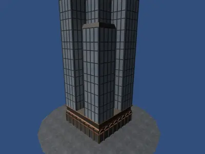 Tower 1 tallest building in world Free low-poly 3D model