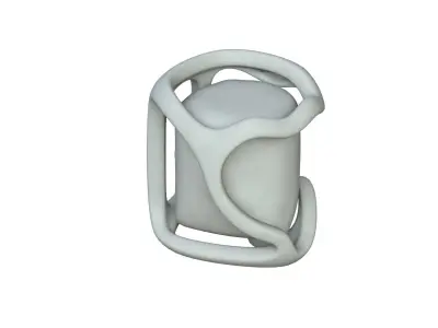 SciFi Shape Object Low Poly 12 Low-poly 3D model