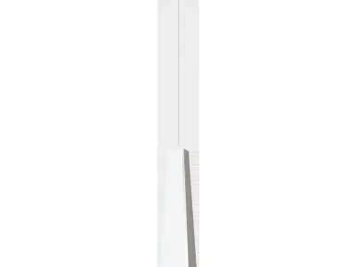 Pluma white chandelier 3D model