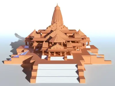 Ayodhya Ram Mandir 3D model