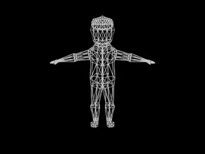 Boy in pajama Free 3D model