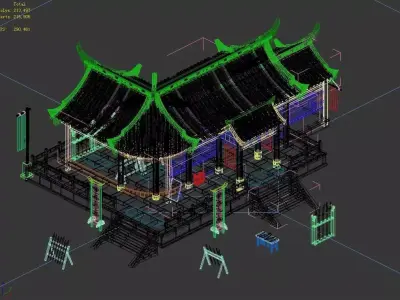 Peach Blossom Island - Weapon Shop 39 3D model
