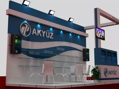 Akyuz Exhibition Stand 3D model