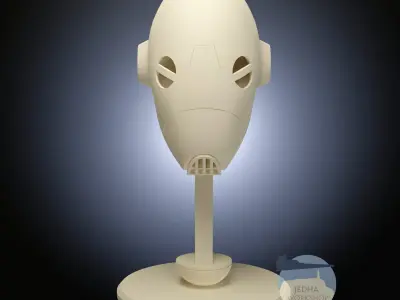Star Wars Commando Droid Head Bust 3D Print Files 3D model