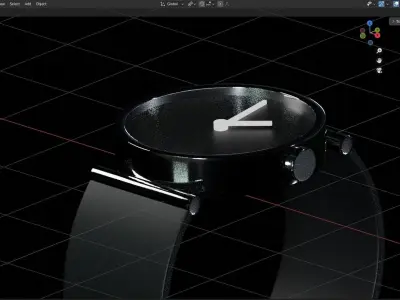 Wrist watch Low-poly 3D model