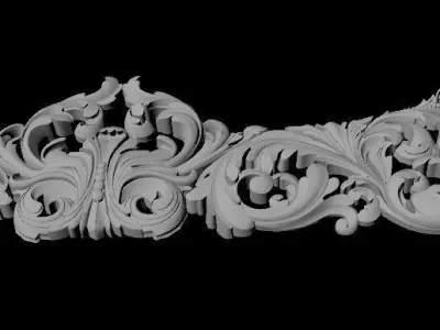 dekor ornate gold crown 3D model