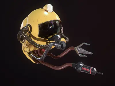 Repair Drone Low-poly 3D model purchase
