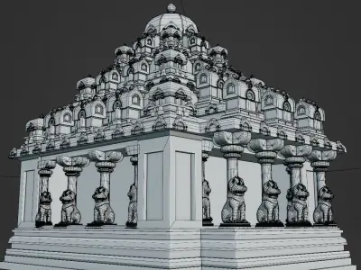 Mamallapuram Temple-4 3D model