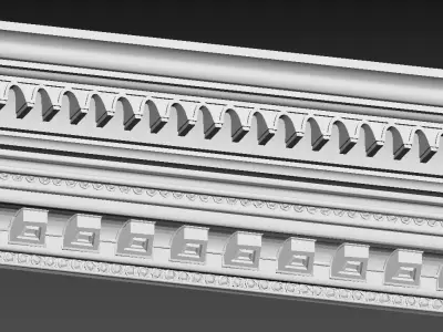 Plaster moulding 3D model