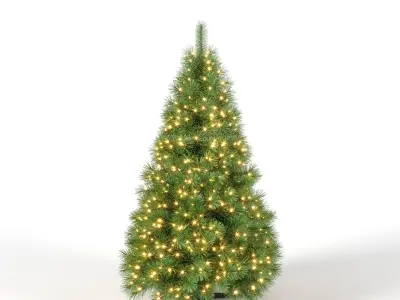 Christmas Tree 5 feet With Lights 3D model