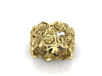 ring of light rose 3D print model