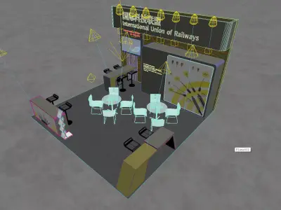 booth design 3D model