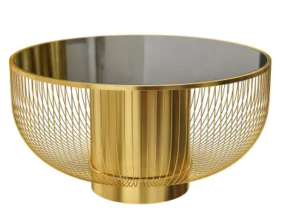 Nordic style wrought iron coffee tables for home 3D model