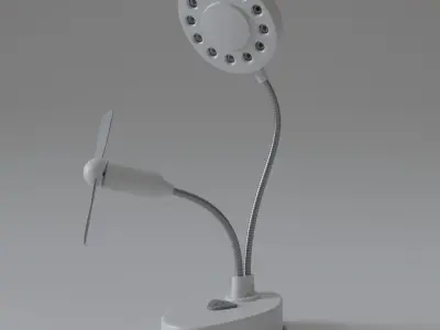 Desk lamp  Free low-poly 3D model