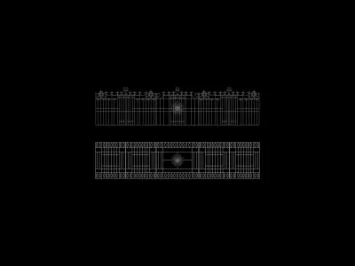 FENCE OFFICE GATE 3D model