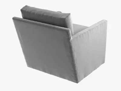 Restoration Hardware Oliver Track Arm Swivel Chair 3D model