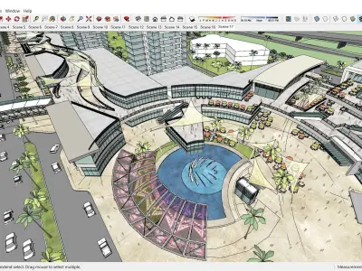 Sketchup Shopping Center G7 3D model